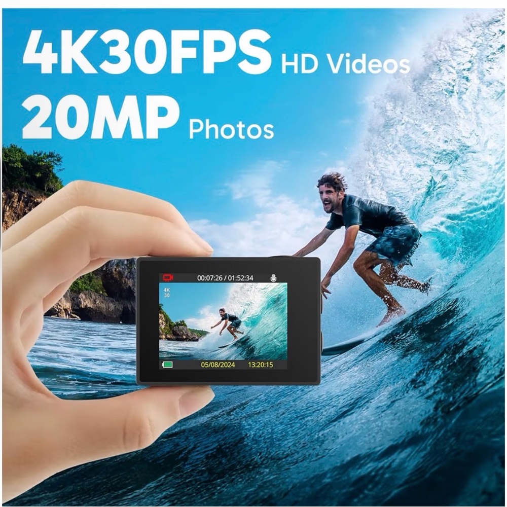 AKASO WiFi underwater Action Camera - Picture 3 of 10